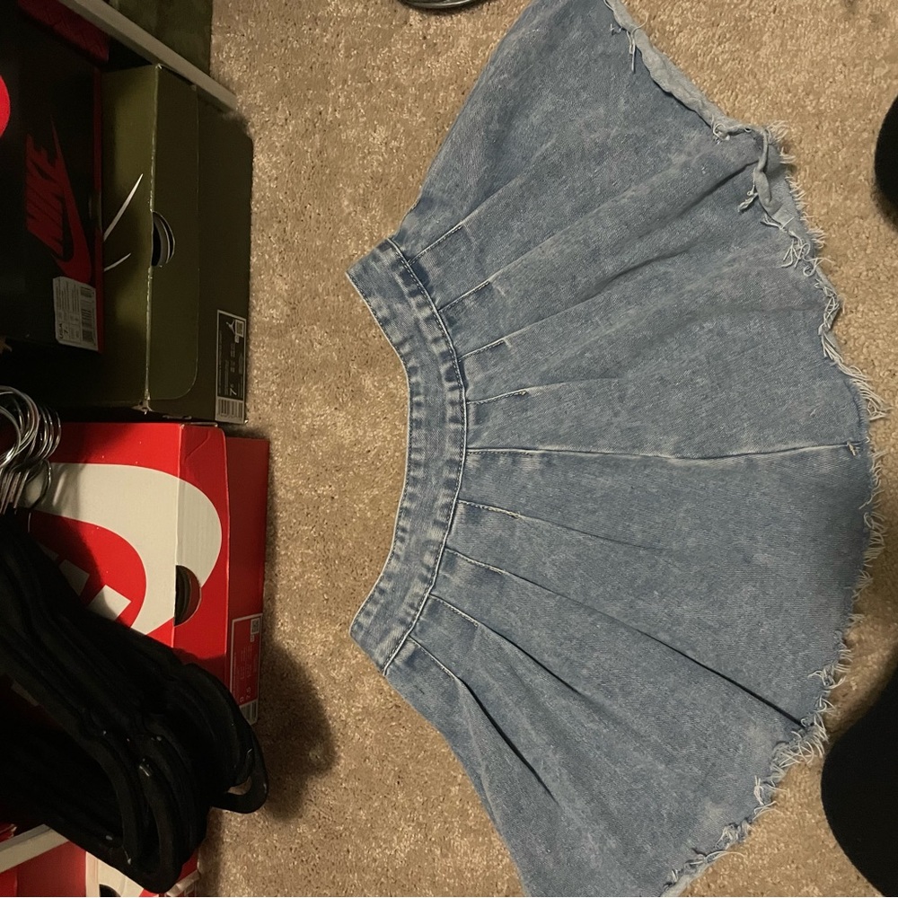Denim Mini Skirt